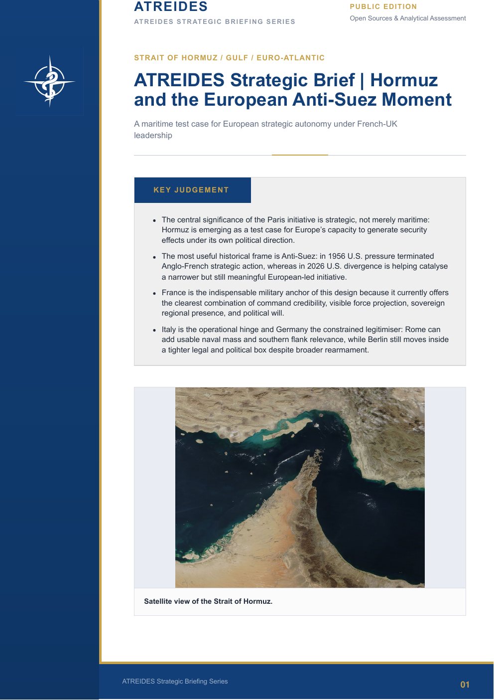 First page of Hormuz and the European Anti-Suez Moment